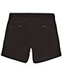 Color:Black - Image 2 - Flat-Front Stretch 5#double; Inseam Chino Short