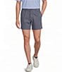 Roundtree & Yorke 6#double; Inseam Flat Front Garment Dyed Elastic Shorts - Image 5