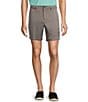 Roundtree & Yorke The Fairway 7#double; Flat Front Performance Shorts, Color:Grey - Image 1