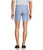 Roundtree & Yorke 7#double; Flat Front Performance Shorts, Color:Light Blue Heather - Image 2