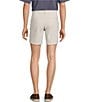 Roundtree & Yorke 7#double; Flat Front Performance Solid Texture Shorts, Color:Stone - Image 2