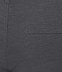 Roundtree & Yorke 7#double; Flat Front Performance Solid Texture Shorts, Color:Grey Smoke - Image 4