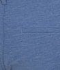 Roundtree & Yorke 7#double; Flat Front Performance Solid Texture Shorts, Color:Dusty Blue - Image 4