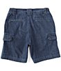 Color:Dark Indigo - Image 2 - Hiker Denim 7#double; Inseam Cargo Shorts