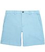 Color:Light Vintage Blue - Image 1 - Stretch Washed 7#double; Inseam Chino Shorts