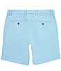 Color:Light Vintage Blue - Image 2 - Stretch Washed 7#double; Inseam Chino Shorts