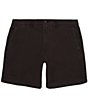 Color:Black - Image 1 - Stretch Washed 7#double; Inseam Chino Shorts