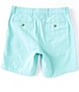 Color:Aqua - Image 2 - Stretch Washed 7#double; Inseam Chino Shorts