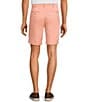 Roundtree & Yorke The Fairway 9#double; Flat Front Classic Fit Performance Shorts, Color:Orange - Image 2