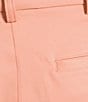 Roundtree & Yorke The Fairway 9#double; Flat Front Classic Fit Performance Shorts, Color:Orange - Image 4