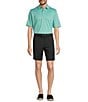 Roundtree & Yorke The Fairway 9#double; Flat Front Performance Shorts, Color:Caviar - Image 3