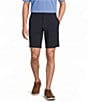 Roundtree & Yorke 9#double; Flat Front Performance Solid Texture Shorts - Image 1