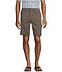 Color:Dusty Brown - Image 1 - Classic-Fit Flat-Front Performance Stretch 9#double; Inseam Cargo Shorts