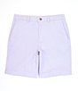 Color:Lavender - Image 1 - 9#double; Inseam Flat-Front Washed Chino Shorts