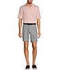 Roundtree & Yorke 9#double; Inseam Performance Shorts, Color:Grey Heather - Image 3