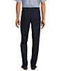 Color:Dark Sapphire - Image 2 - Andrew Classic Straight Fit Flat Front Luxury Chino Pants