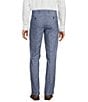 Color:Blue - Image 2 - Andrew Straight Fit Flat Front Solid Linen Blend Pants