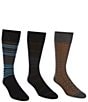 Roundtree & Yorke Multi 3-Pack Socks, Color:Black - Image 1