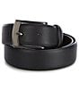 Color:Black - Image 1 - Bald Head Leather Belt