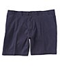 Color:Dark Navy - Image 1 - Big & Tall 9#double;/11#double; Inseam Flat Front Washed Chino Shorts