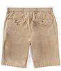 Color:Brown Chino - Image 2 - Big & Tall 9#double;/11#double; Inseam Flat Front Washed Chino Shorts