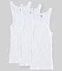 Color:White - Image 1 - Big & Tall Athletic Shirts 3-Pack