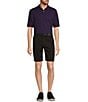 Color:Black - Image 3 - Big & Tall Casuals Classic Fit Flat Front Washed Chino 9#double; And 11#double; Inseam Shorts