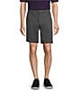 Color:Grey Smoke - Image 1 - Big & Tall Casuals Classic Fit Flat Front Washed Chino 9#double; And 11#double; Inseam Shorts
