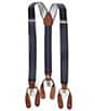 Color:Navy - Image 1 - Big & Tall Dotted Suspenders