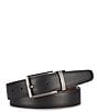 Roundtree & Yorke Big & Tall Reversible Double Double Leather Belt, Color:Brown - Image 2