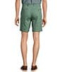Roundtree & Yorke Big & Tall Flat Front Washed Chino 9#double; Inseam Shorts, Color:Balsam Green - Image 2