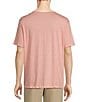 Color:Coral Heather - Image 2 - Big & Tall Garment Washed Short Sleeve Solid T-Shirt