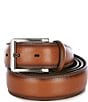 Roundtree & Yorke Big & Tall Honey Leather Belt, Color:Luggage - Image 1