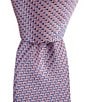Roundtree & Yorke Big & Tall Lecture Non-Solid 3 3/8#double; Silk Tie, Color:Pink - Image 1