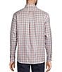 Roundtree & Yorke Big & Tall Long Sleeve Medium Plaid Oxford Sport Shirt, Color:White - Image 2