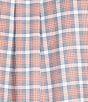 Roundtree & Yorke Big & Tall Long Sleeve Medium Plaid Oxford Sport Shirt, Color:White - Image 4