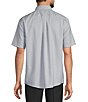Roundtree & Yorke Big & Tall Non-Iron Short Sleeve Solid Dobby Sport Shirt - Image 2