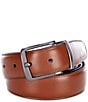 Roundtree & Yorke Big & Tall Old Luggage Reversible Leather Belt, Color:Luggage - Image 1
