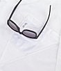 Roundtree & Yorke Big & Tall Performance Charter Vented Short Sleeve Solid Sport Shirt, Color:Bright White - Image 5