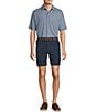 Roundtree & Yorke Big & Tall Performance Classic Fit Flat Front 11#double; Cargo Shorts, Color:Total Eclipse - Image 3