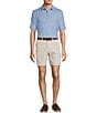 Roundtree & Yorke Big & Tall Performance Classic Fit Flat Front 11#double; Cargo Shorts, Color:Stone Grey - Image 3