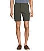Roundtree & Yorke Big & Tall Performance Classic Fit Flat Front 11#double; Cargo Shorts, Color:Deep Olive - Image 1