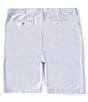 Roundtree & Yorke Big & Tall Performance Classic Fit Flat Front 9#double;-11#double; Tonal Geo Printed Shorts, Color:Micro Chip - Image 2
