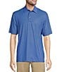 Color:Surf Blue - Image 1 - Big & Tall Performance Short Sleeve Golf Ball Tee Print Polo Shirt
