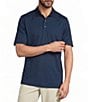 Roundtree & Yorke Big & Tall Performance Short Sleeve Solid Birdseye Polo - Image 4