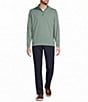 Roundtree & Yorke Big & Tall Performance Solid Quarter Zip Pullover - Image 3