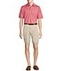 Color:Stone - Image 3 - Big & Tall Performance Stretch Fabric Classic Fit Pleated 9#double; And 11#double; Inseam Solid Shorts