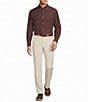 Roundtree & Yorke Big & Tall Performance The Traveler Solid Twill Sport Shirt - Image 3