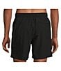 Color:Black - Image 2 - Big & Tall Portside Solid 6#double; and 8#double; Inseam Swim Trunks