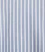 Color:Navy - Image 4 - Big & Tall Short Sleeve Medium Striped Oxford Sport Shirt